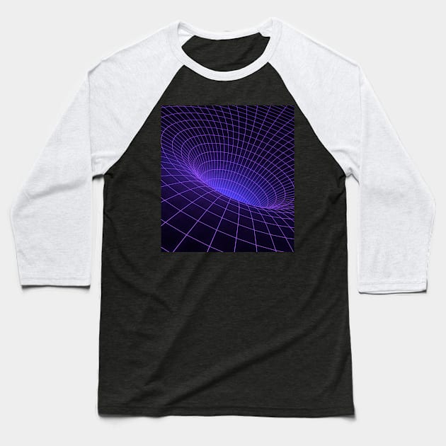 Black hole purple graph Baseball T-Shirt by DesignIndex